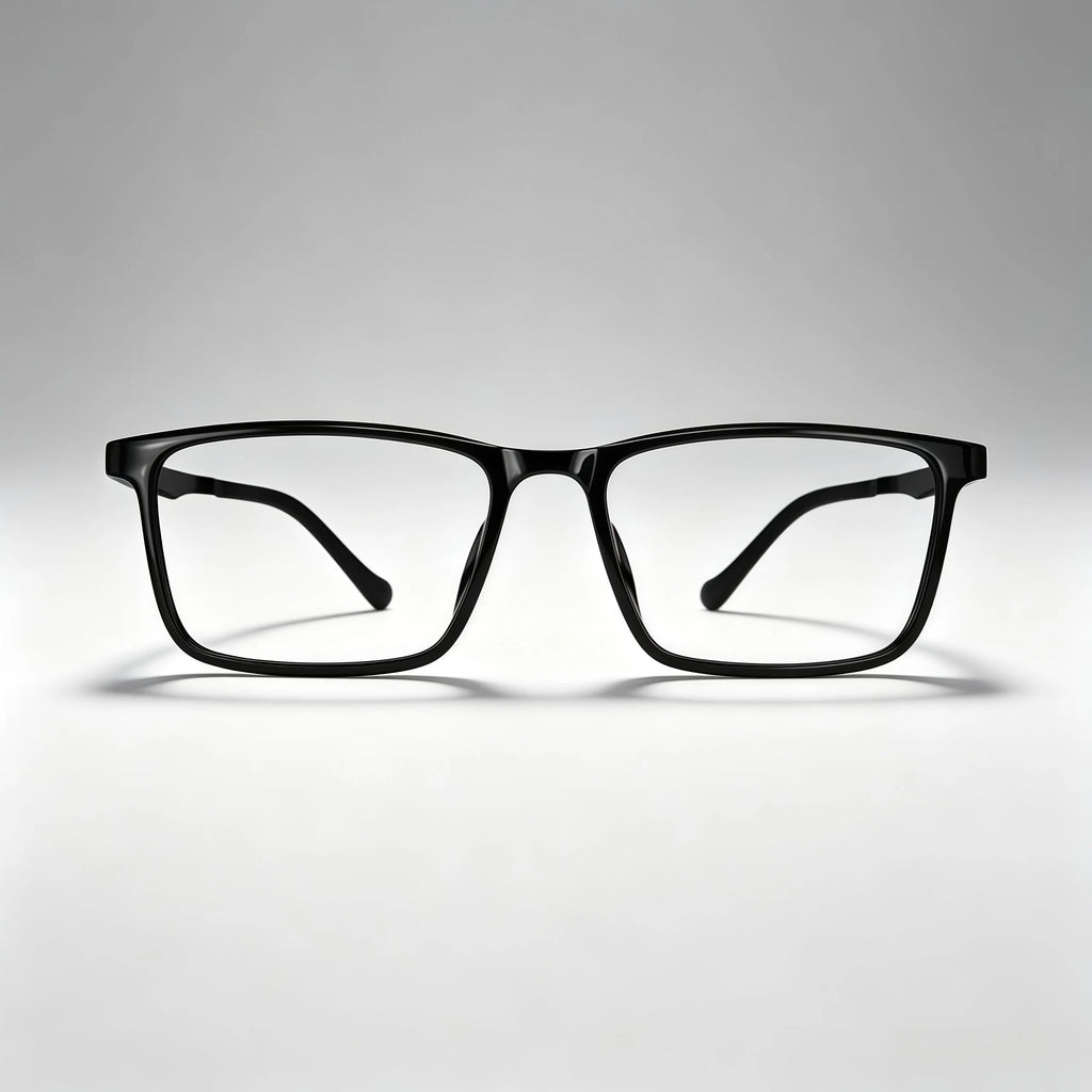 Black Rectangle Acetate Eyeglass