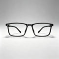 Black Rectangle Acetate Eyeglass