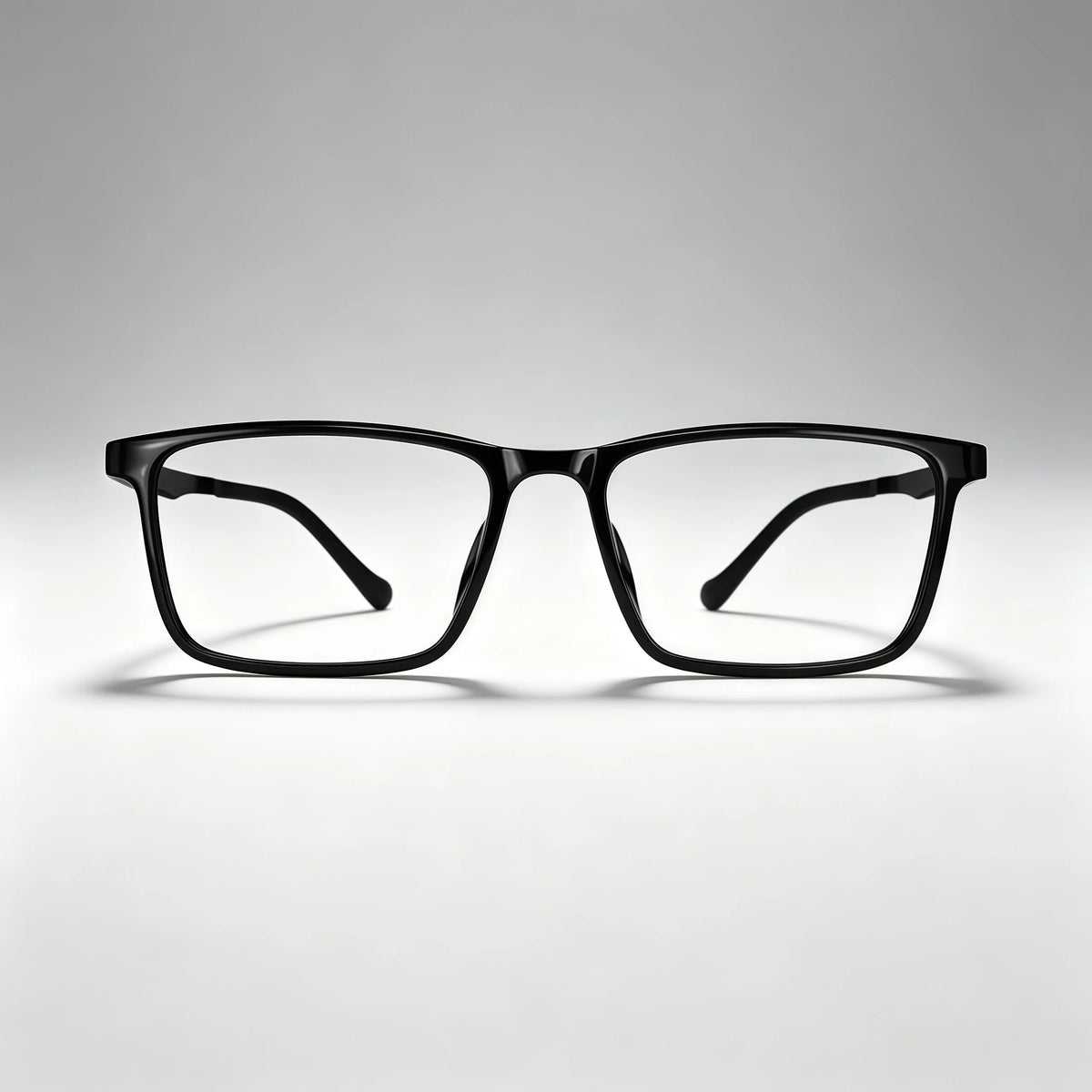 Black Rectangle Acetate Eyeglass