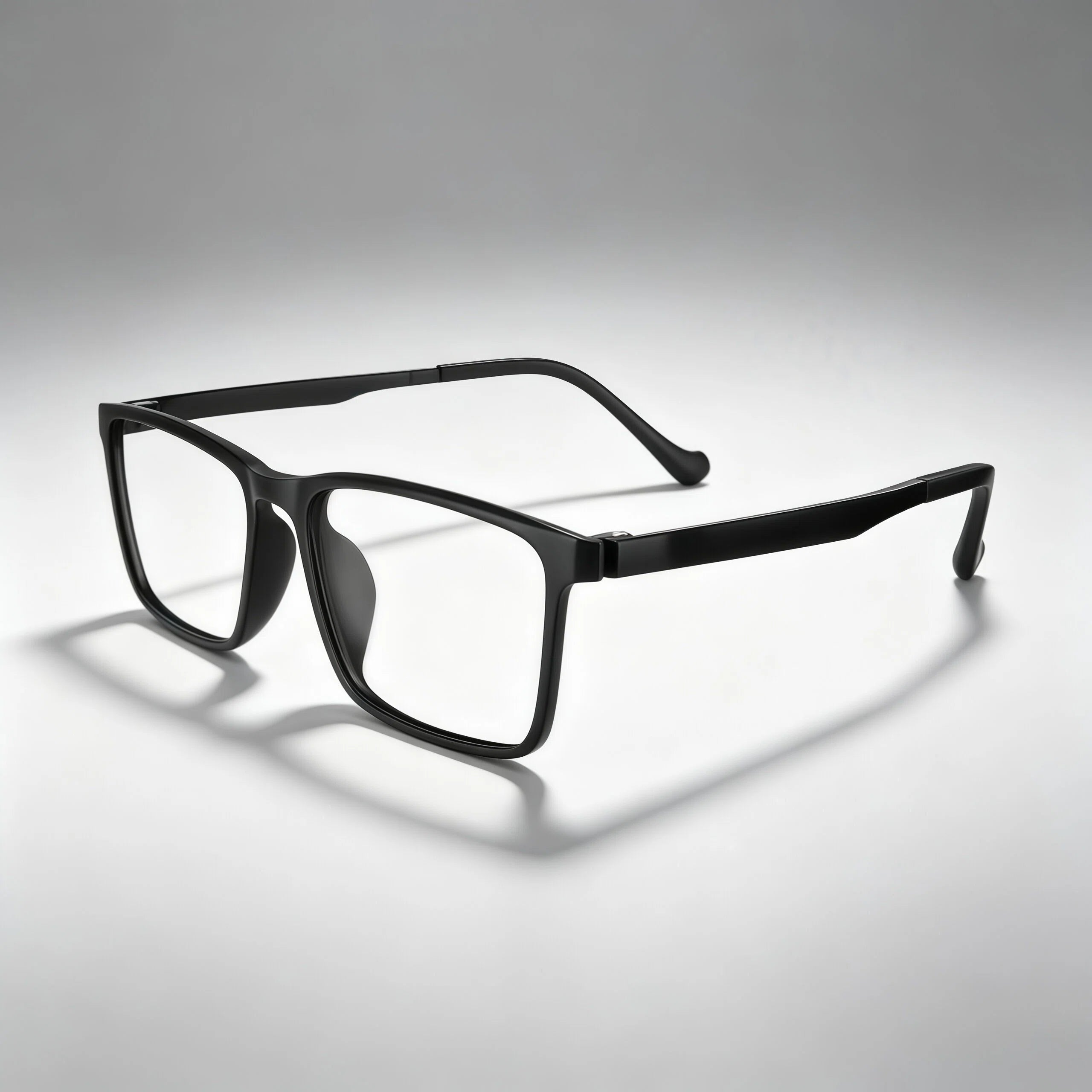 Black Rectangle Acetate Eyeglass