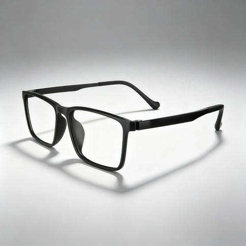 Black Rectangle Acetate Eyeglass