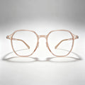 Light Pink Transparent Geometric Acetate Eyeglass